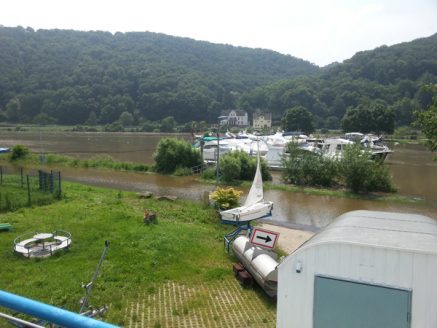 Hochwasser Bootsschule Koblenz